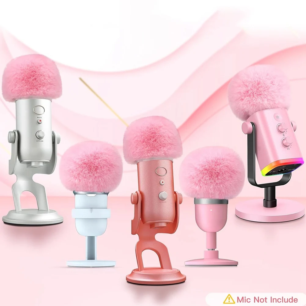 Пенопластовый чехол для микрофона Blue Yeti из пенопласта с пушистой муфтой