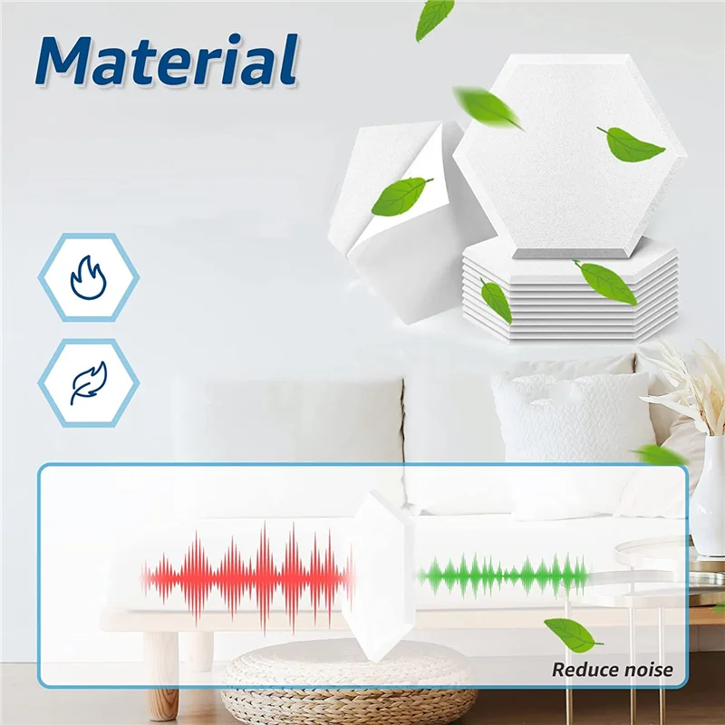 12 самоклеящихся акустических панелей звукоизоляционные панели 14 x 0 4 дюйма