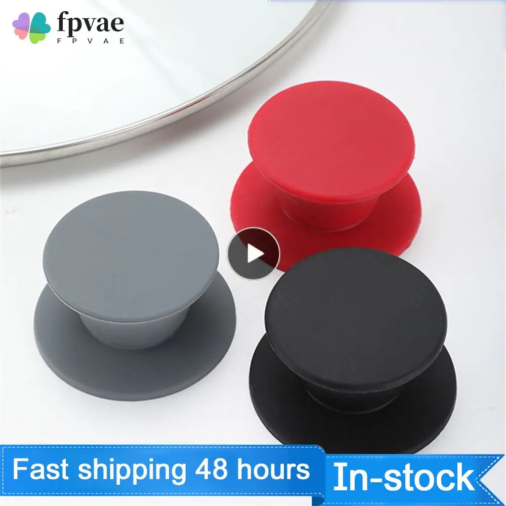 

Thickened Screw Core Pot Lid Top Bead Anti Slip Handle Silicone Lid Cap Heat-resisting Economical And Affordable Anti-scald Cap