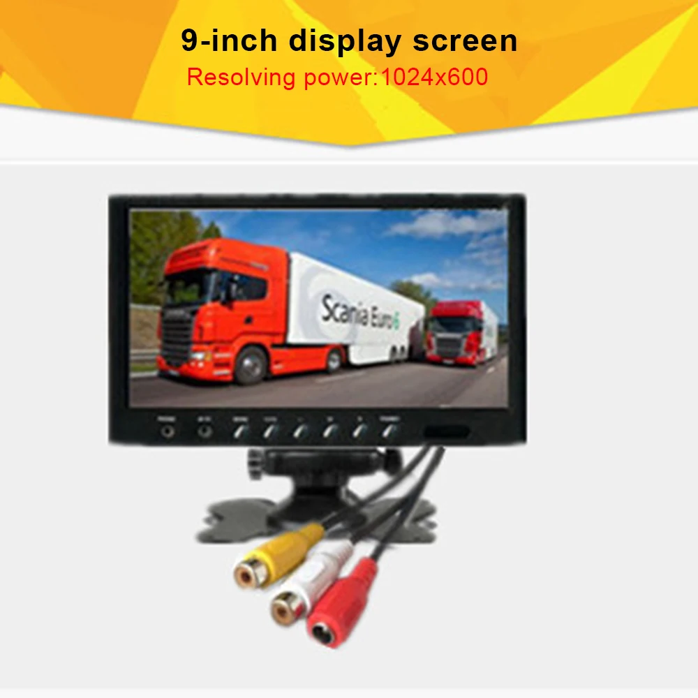 

Construction Truck Harvester Hdmi Compatible Vga D-SUB 7-inch Portable Display 1024X600 Lps Screen Average Camera Monitor
