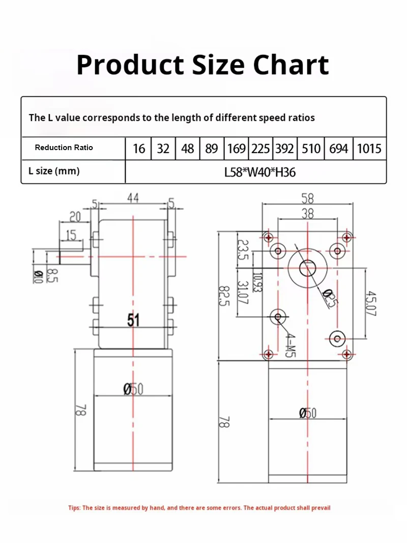 Турбочервячный мотор-редуктор постоянного тока 12 В 24 вперед и назад 2 5 об/мин ~ 2995