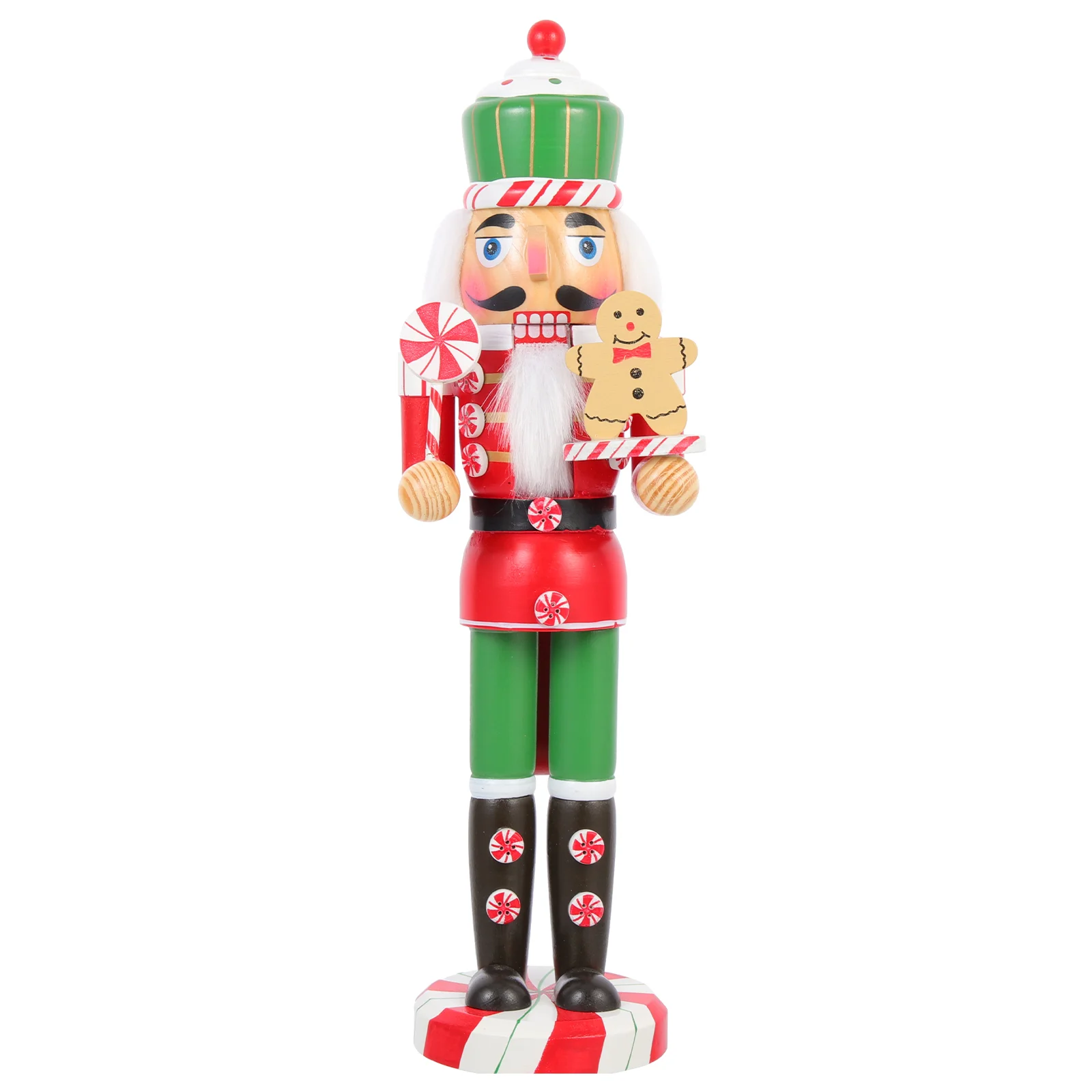 

Nutcracker Christmas Wooden Gingerbread Figurine Figures Candy Desktopman Statue Chef Nutcrackers Centerpiece Decor Craft