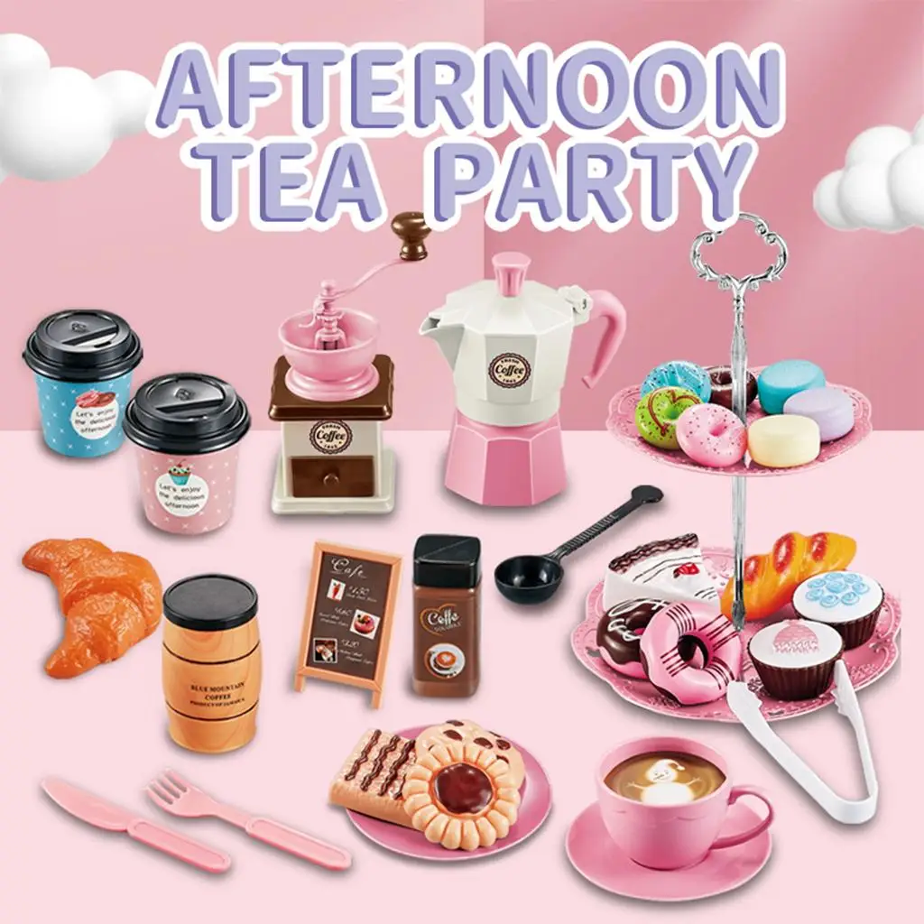 

Tea Party Simulation Game Toy Food Dessert Afternoon Tea Party
