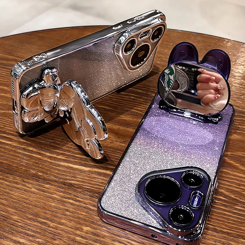 Роскошный чехол для Huawei Nova 11 блестящий чехол-подставка 12 10 SE pro Y72 Y70