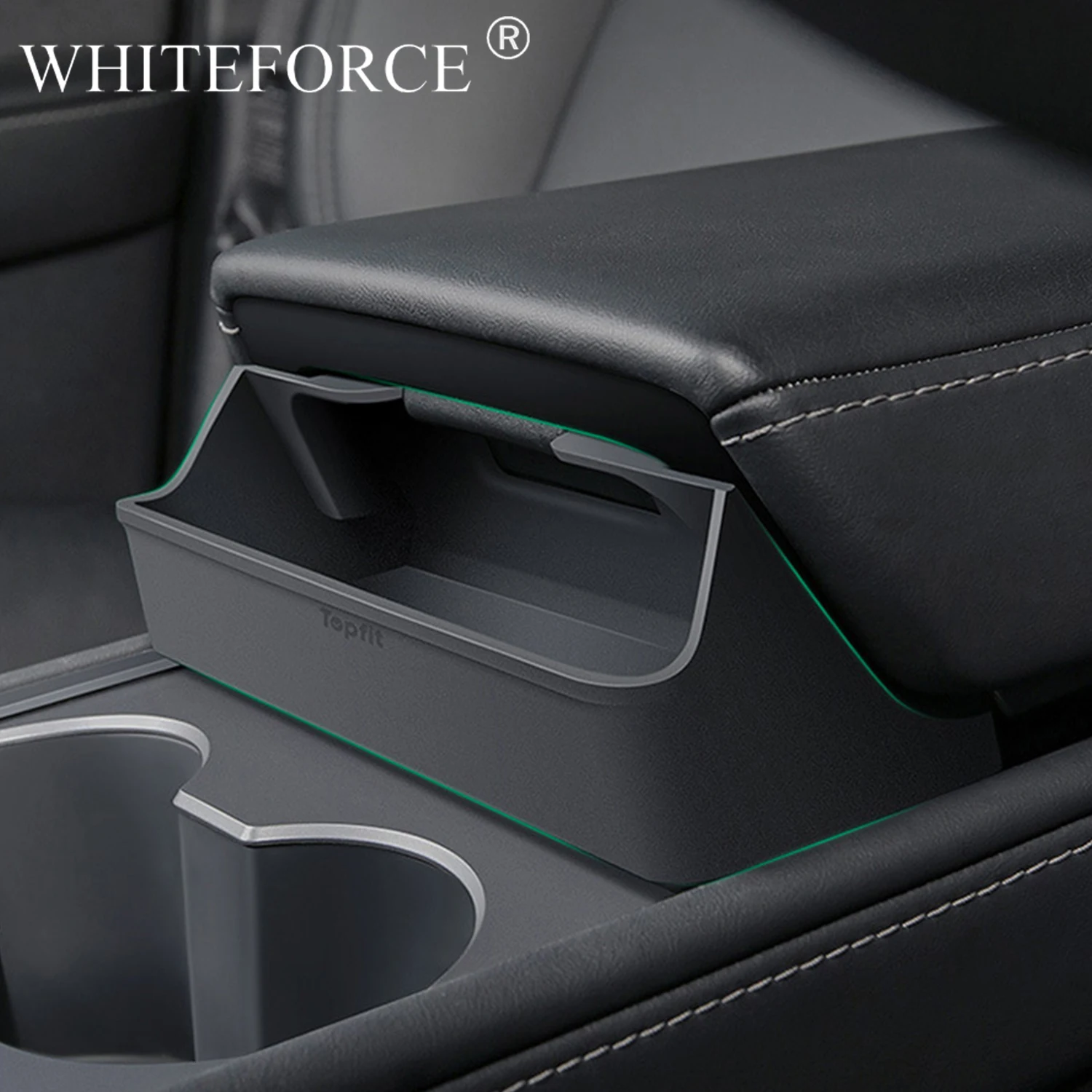 

For Tesla Model 3/Y 2021-2023 Center Eyeglasses Pocket Armrest Box Silicone Organizer Glasses Case Storage Box Car Accessories