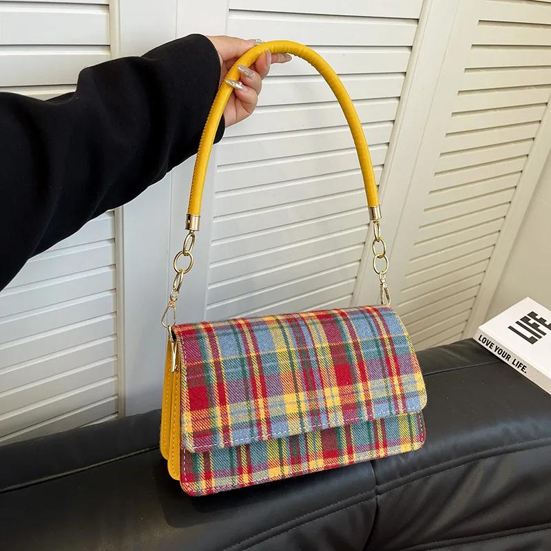 Винтажная легкая роскошная сумка 2024 новая модная женская с ретро-принтом