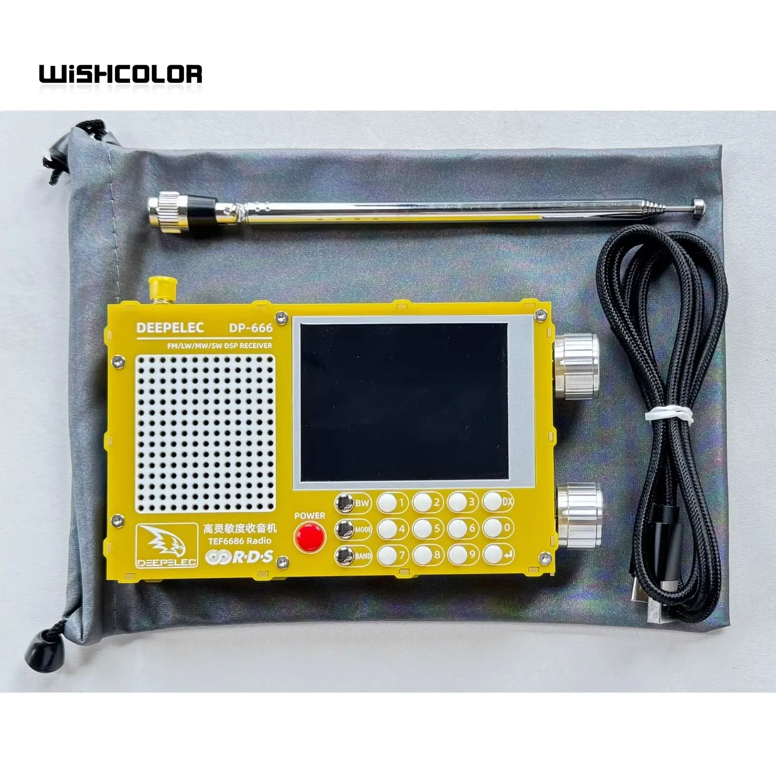 Hamgeek DP-666 TEF6686 Радио Высокочувствительный полнодиапазонный FM AM LW MW SW