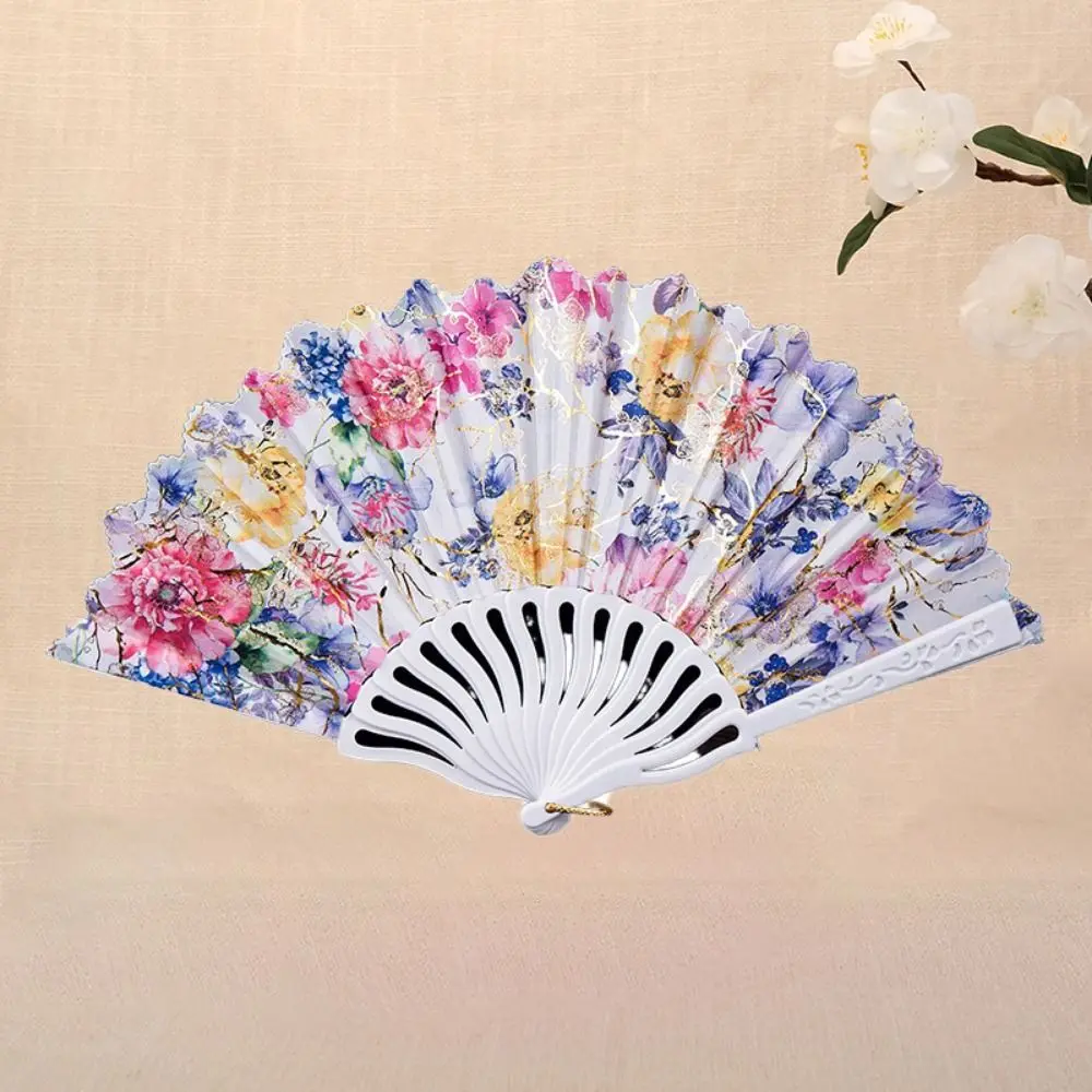 Высококачественный черный женский складной зонт для танцев пластиковый