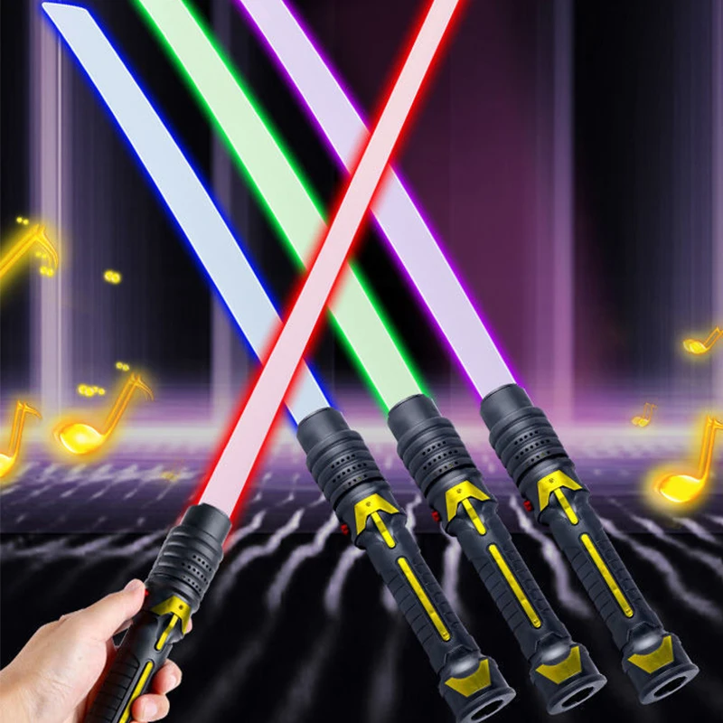 

1PC Lightsaber Toys For Children Scalable Laser Sword Saber With Sound Light 3 Colors Flashing Lightsaber Girls For Kids