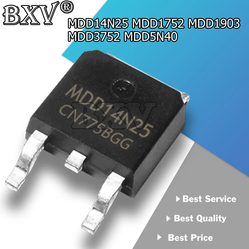 

10PCS/LOT MDD14N25 MDD1752 MDD1903 MDD3752 MDD5N40 TO-252 New And Original
