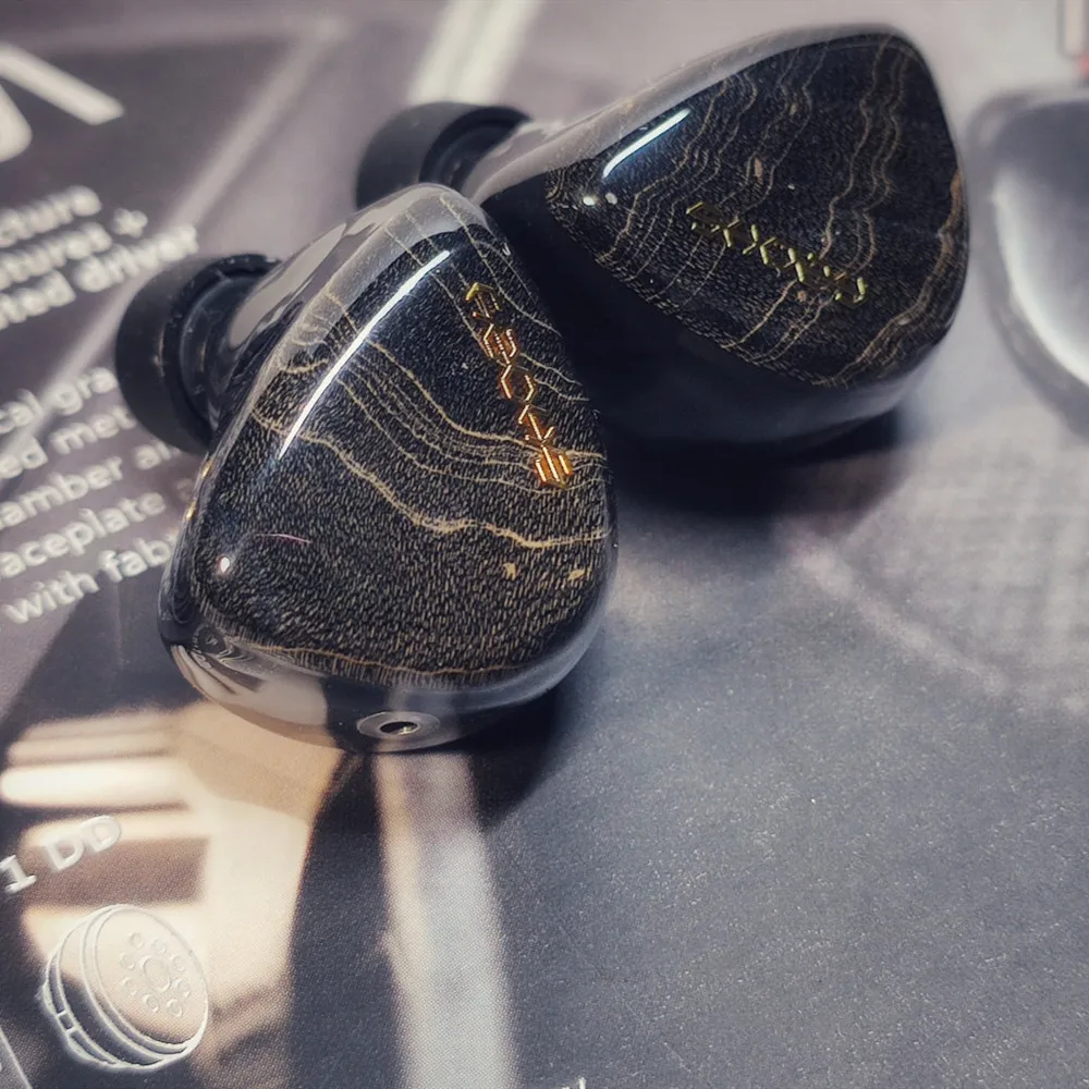 Наушники Shozy FORM 1,4 с 5 драйверами, гибридные мониторы, деревянные наушники, Hifi проводные наушники с шумоподавлением, музыкальная гарнитура, 2-контактный сменный кабель