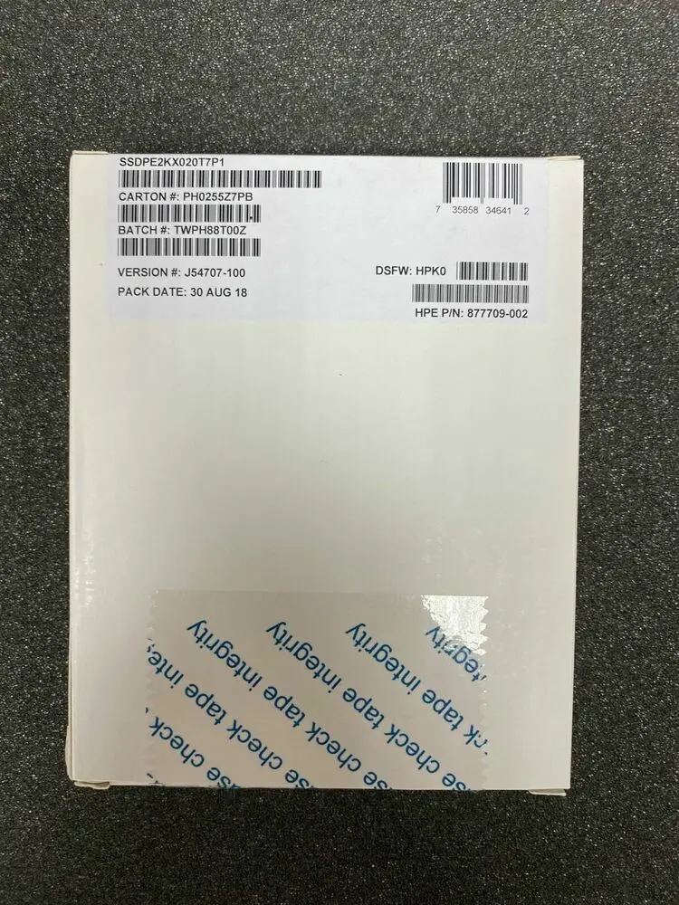 

Intel SSD 2TB P4500 Series DCNVME 2.5" SSDPE2KX020T7P1 Solid State Drive f. HP