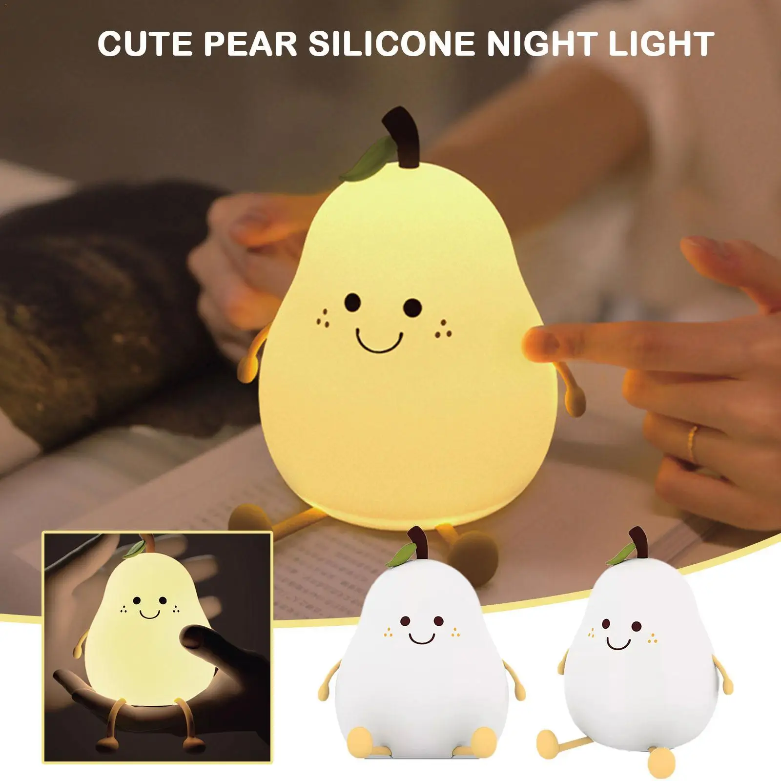 

Светодиодный ночсветильник из силикона с зарядкой от USB, 7 цветов