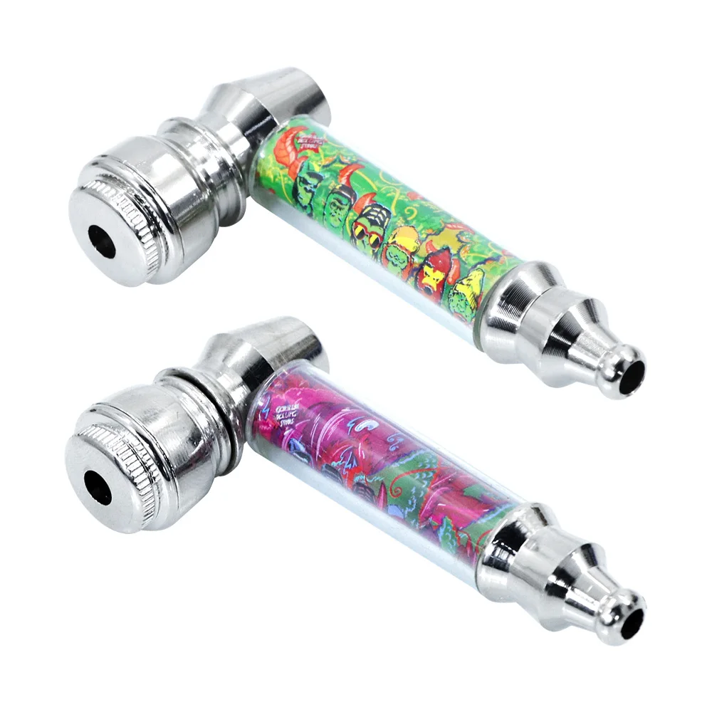 

Gorillarollingstar Metal Pipe Smoke Pipe 73MM Metal Pipe Metal& Plastic Herb Tobacco Pipe Smoking Accessories