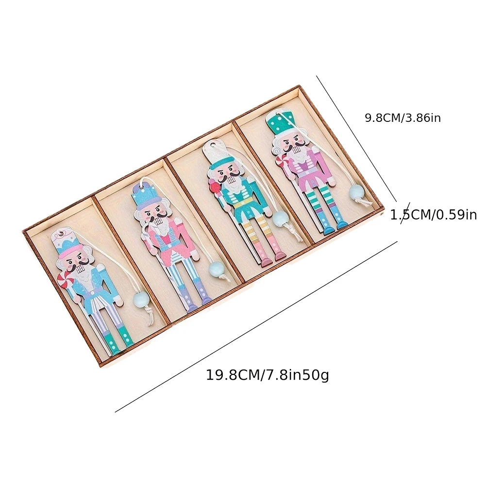 8 шт. деревянный рождественский кулон Щелкунчик деревянная вечеринка 3 54 дюйма