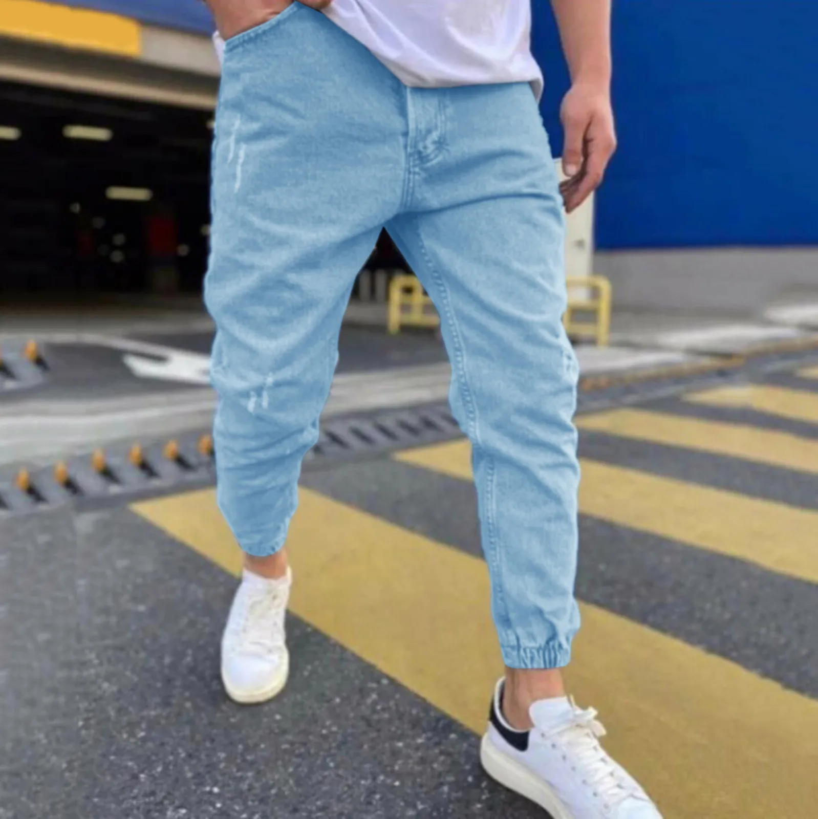 

Slim Ripped Jeans Fashion Pants Oversized Men's Trousers Men's pants