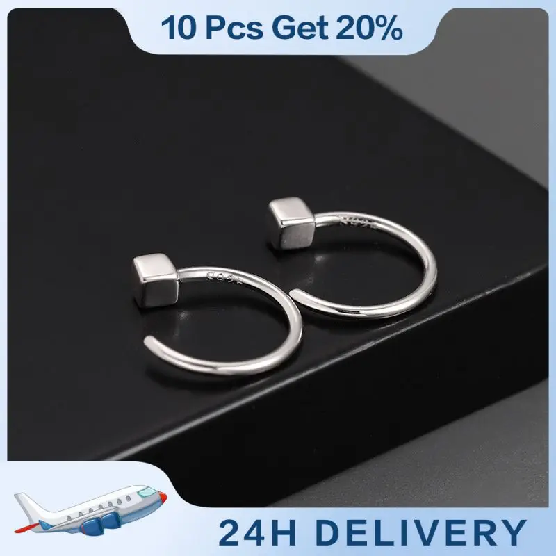 

Anti Allergy Earrings Fine Workmanship 1 Pair Jewelry And Accessories Cube Ear Hook Small And Portable 8g Earring Earrings