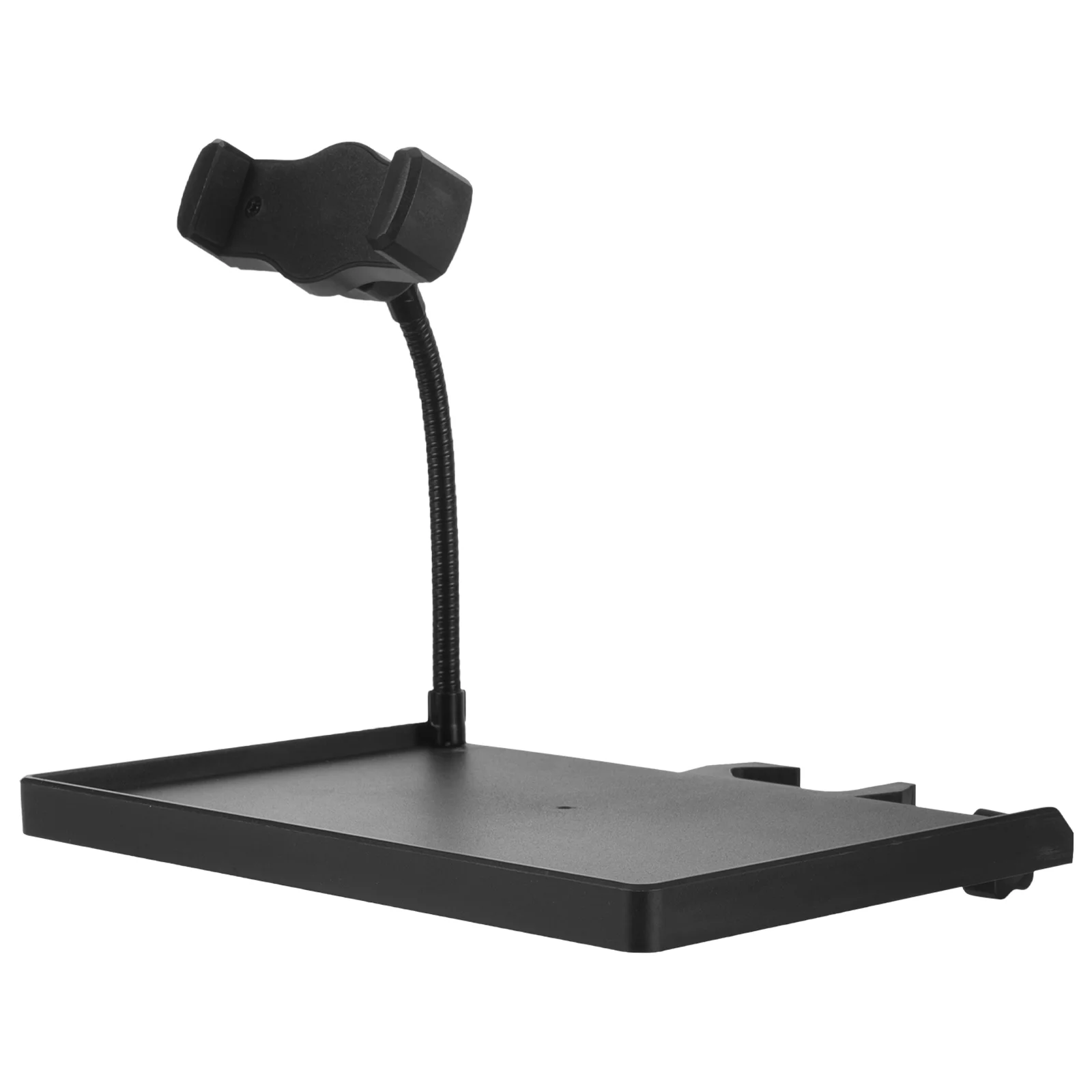 

Microphone Tray Sound Live Plastic Serving Trays Stand Rack Movable Mobile Holder Clamp-on Card