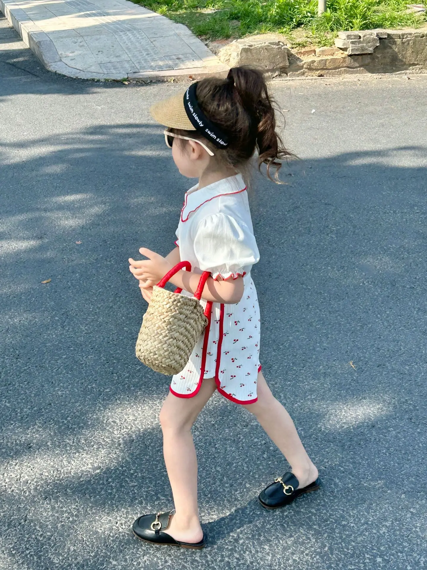

Summer Children's Clothing Girls' Set Cotton Top Striped Short Shorts Two Piece Set Infant Set Children's Clothing 2-7 Years Old