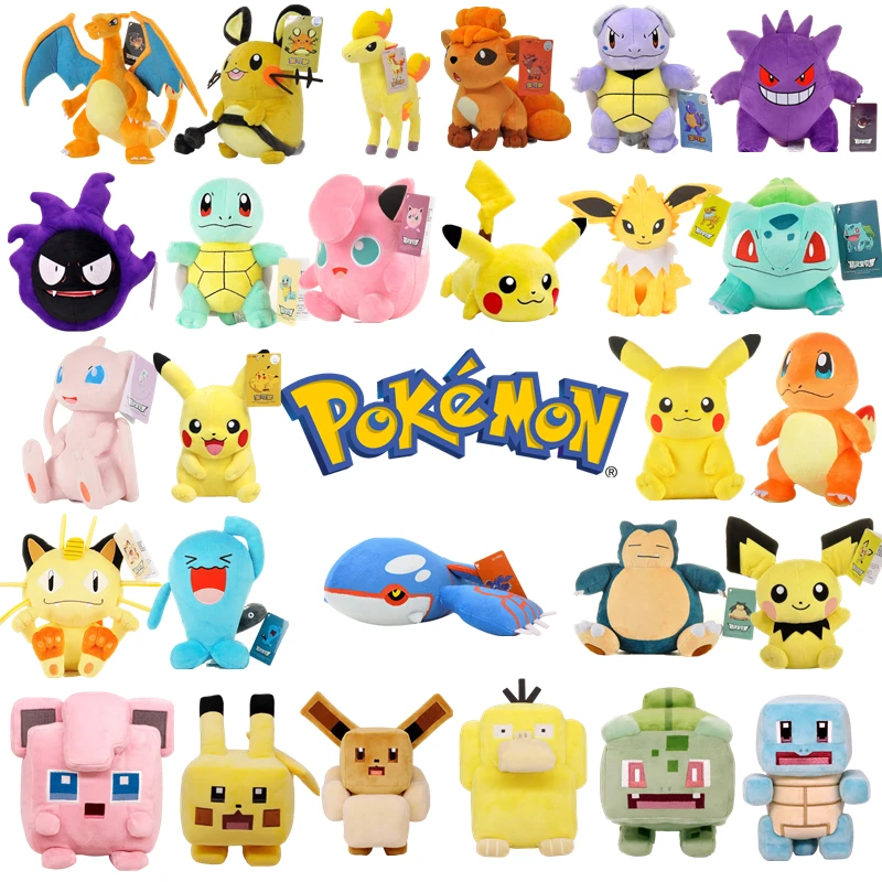 Оригинальная плюшевая кукла с героями аниме эльфом Пикачу Каби зверь утка ткань
