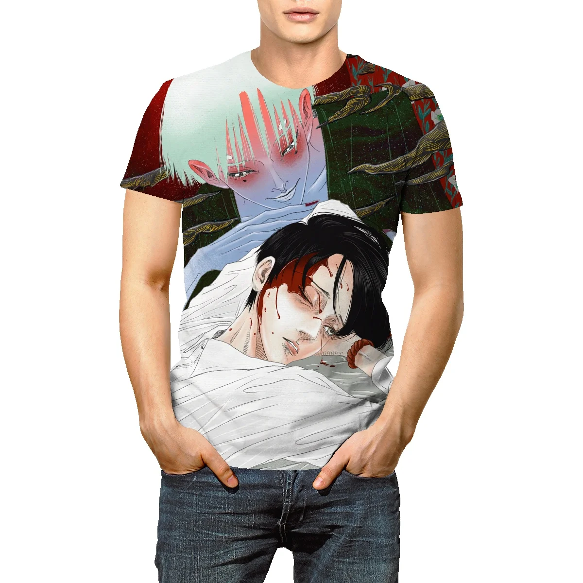 

Bad Dreams men's 2022 summer new short-sleeved t-shirt basic simple printing men's daily round neck half-sleeve bottoming shirt