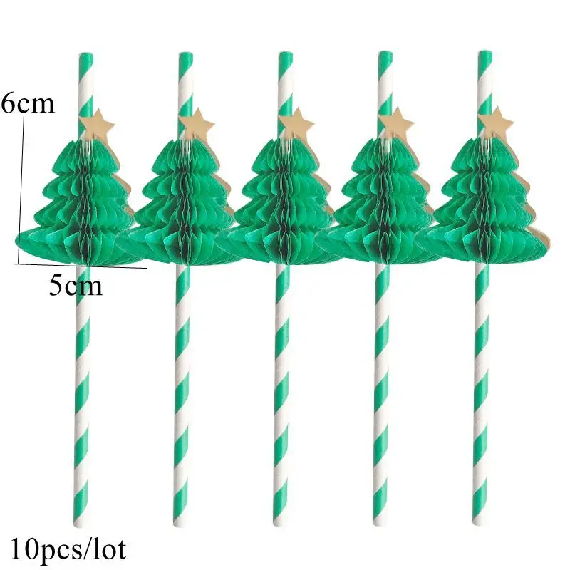 

Рождественские бумажные соломинки DIY House