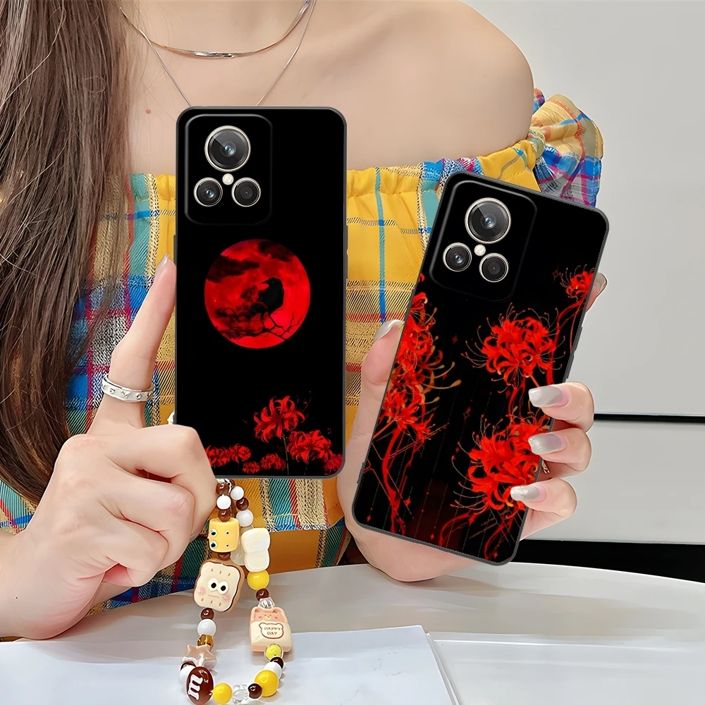 Классный красный чехол для мобильного телефона с рисунком паука и лилии ...