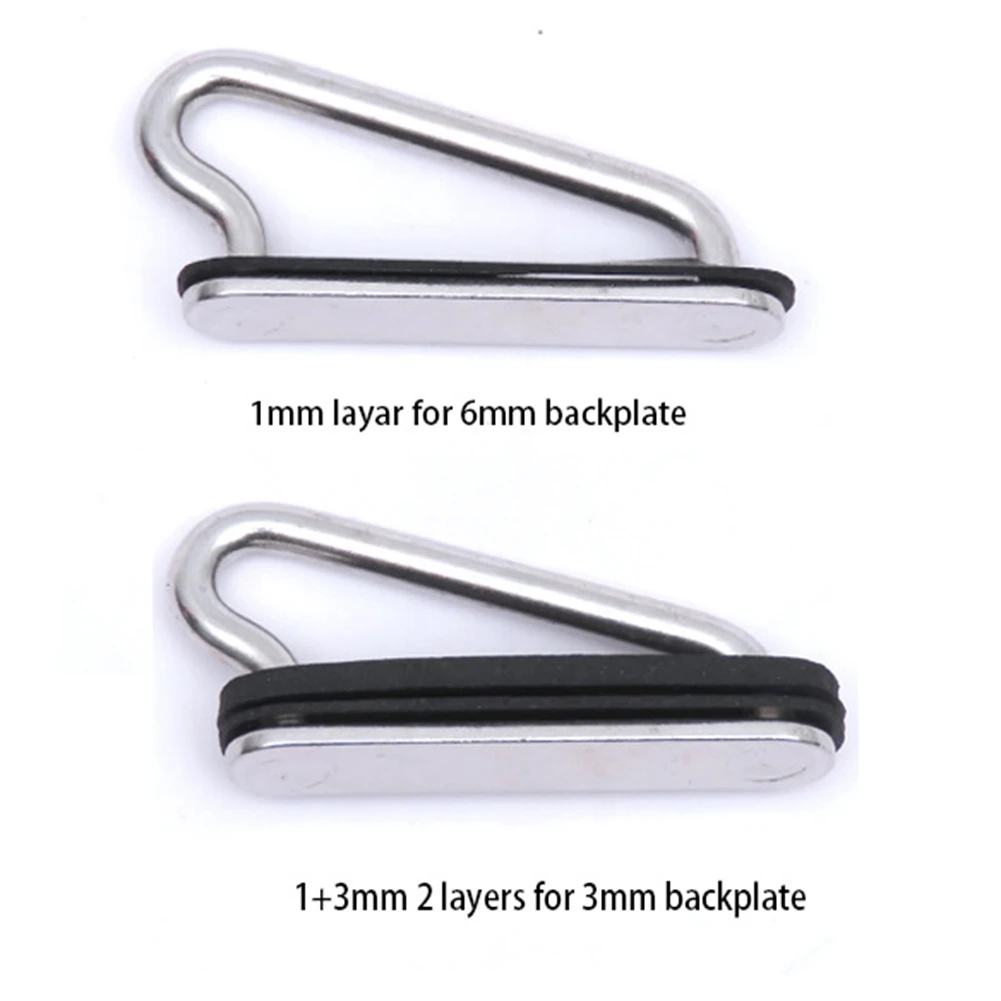 1 пара SS316 Подводное плавание с быстрой регулировкой адаптер резиновой