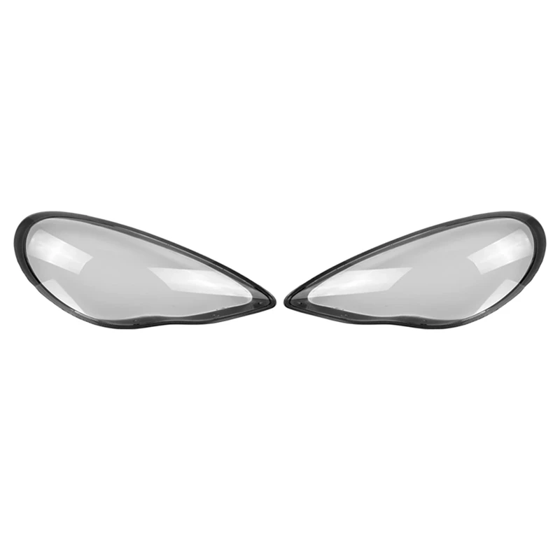 

2X For Porsche Panamera 2010-2013 Car Headlight Lens Cover Head Light Lamp Transparent Lampshade Shell Right+Left