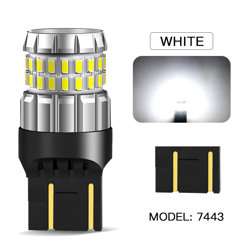 

2 шт. для Mitsubishi Lancer 2002-2015 Outlander Galant Montero светодиодный стоп-сигнал Blub Lamp W21/5W 7443 T20 Canbus без ошибок