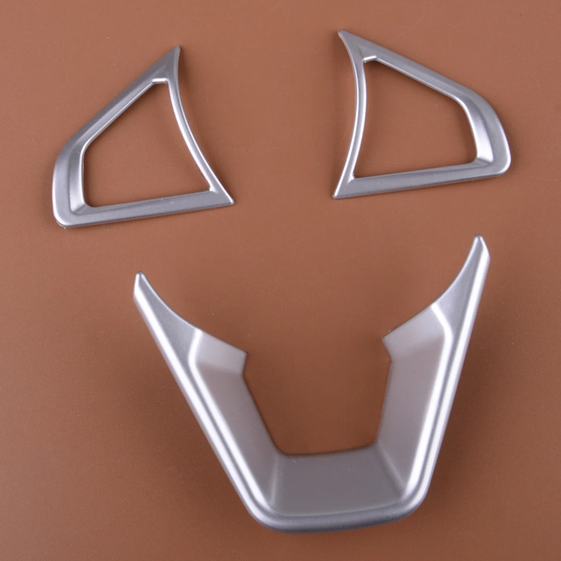 

Декоративная рамка рулевого колеса автомобиля, подходит для Ford Mondeo Fusion 2020 2019 2018 2017 2016 2015 2014 2013, серебристый ABS