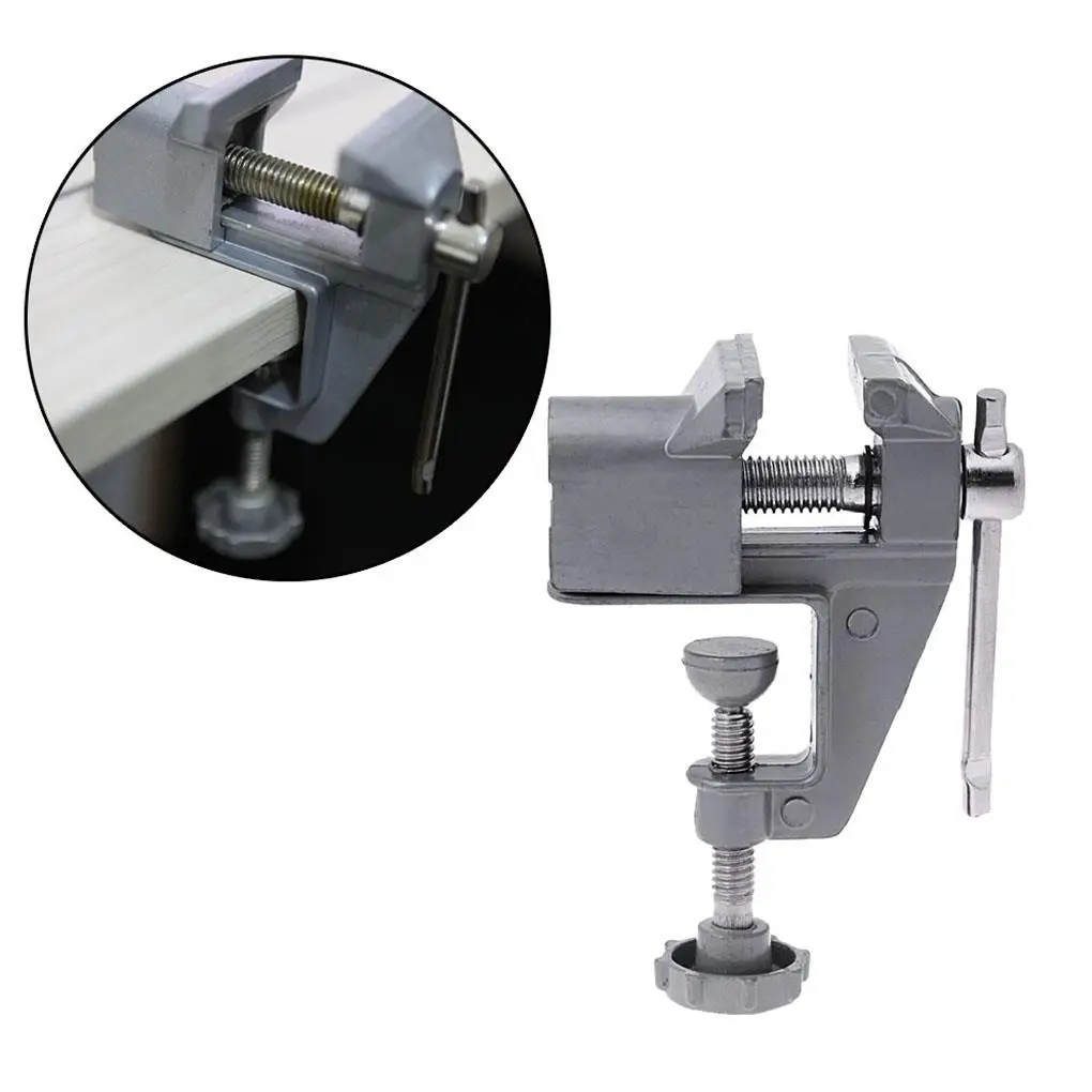 Tabletop Workbench Vise Universal Clamp On Table DIY Craft Woodworking Modeling Jewelry Clamp Vice Woodworking Small Clamp Vise