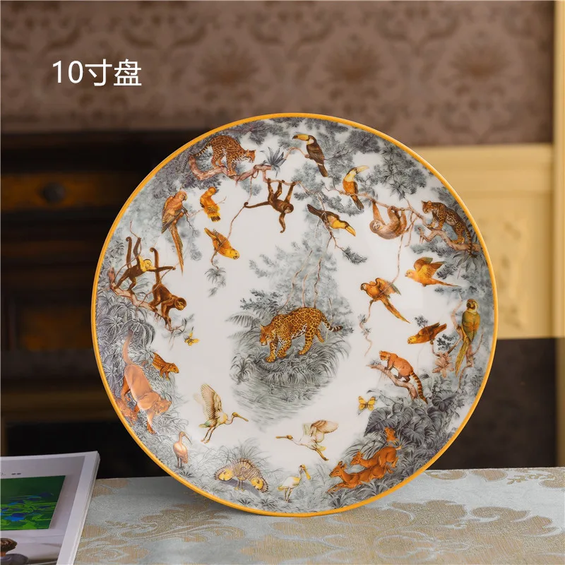 

Classic Western Cuisine Plate European Bone China West Steak Plate Dim Sum Plate Cake Plate Household Plate