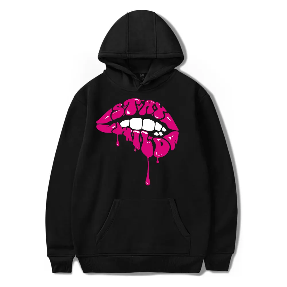 Мужской/женский пуловер с капюшоном Ben Azelart Merch Stay Wild Lip