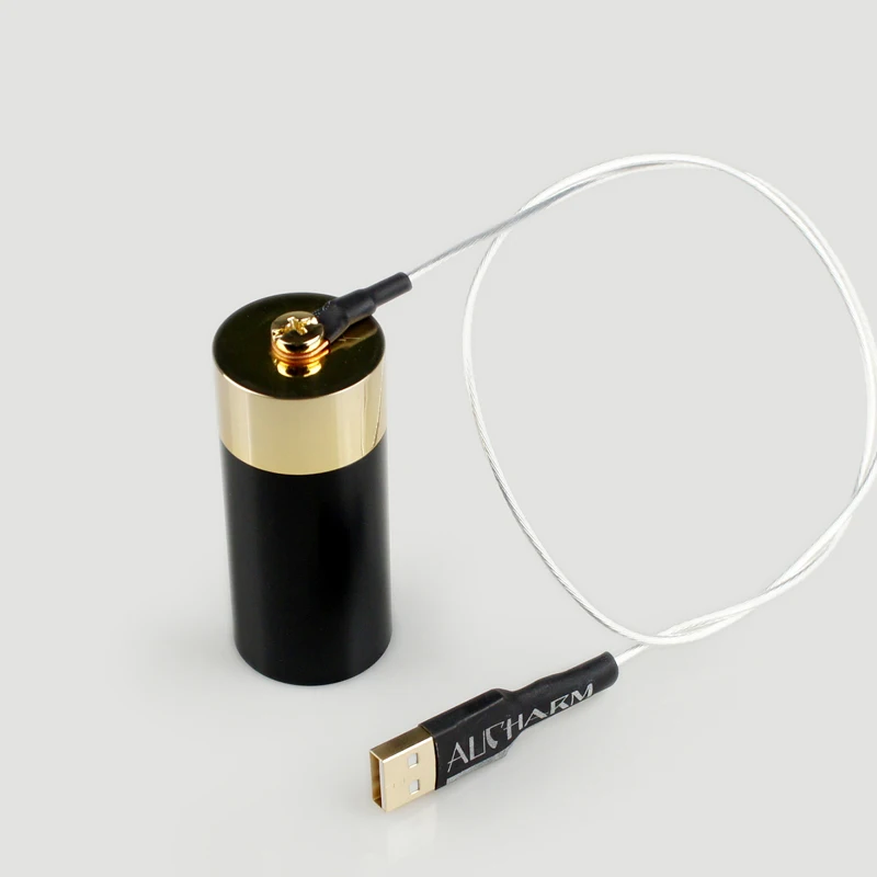 HiFi Audio Cable Ground Loop Noise Isolator GND Electron Black Hole Eliminate Static Electricity Power Purifier Electronic