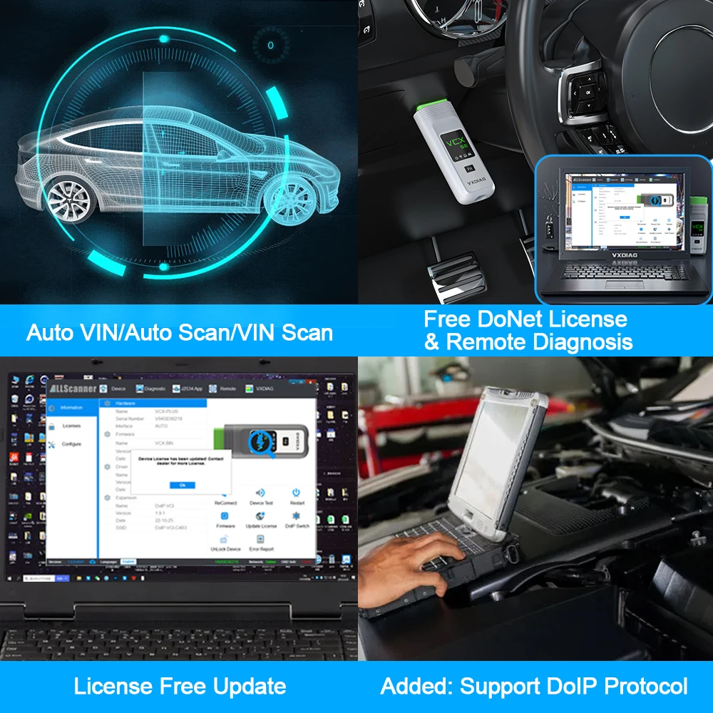 VXDIAG VCX SE для Mercedes Benz Car OBD2 диагностический инструмент MB Star C6 DoIP активный тест все
