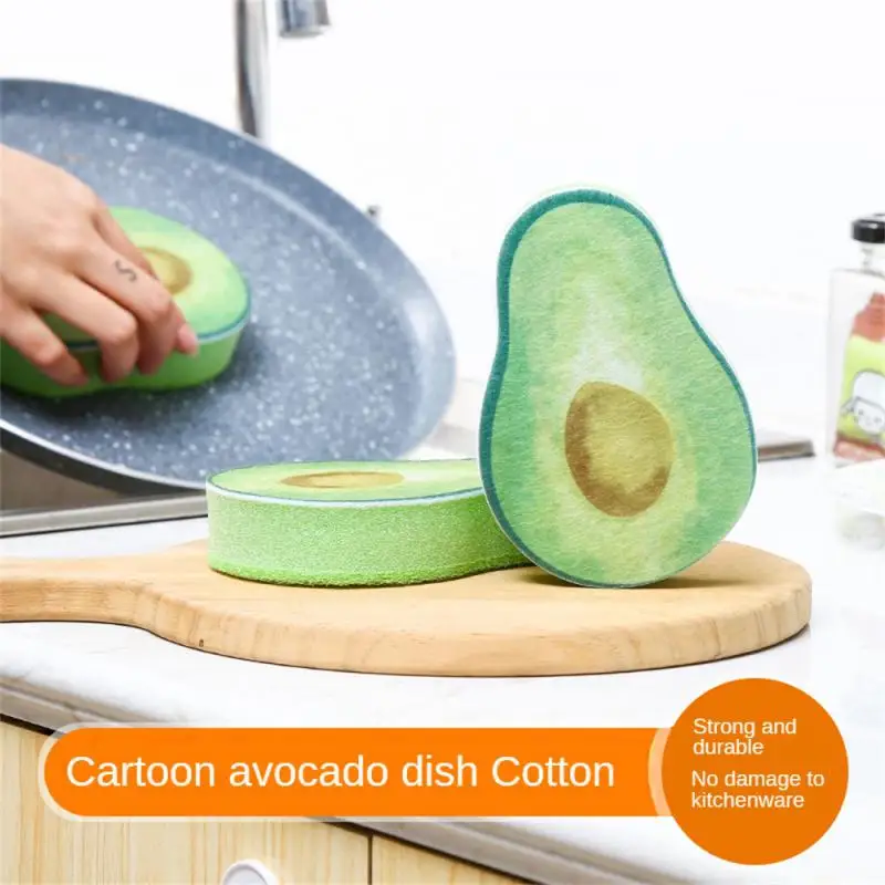 

Губка для мытья посуды, удобная сушилка для раковины, чистящие зеленые кухонные аксессуары, авокадо, мытье посуды, хлопковая салфетка, компактная