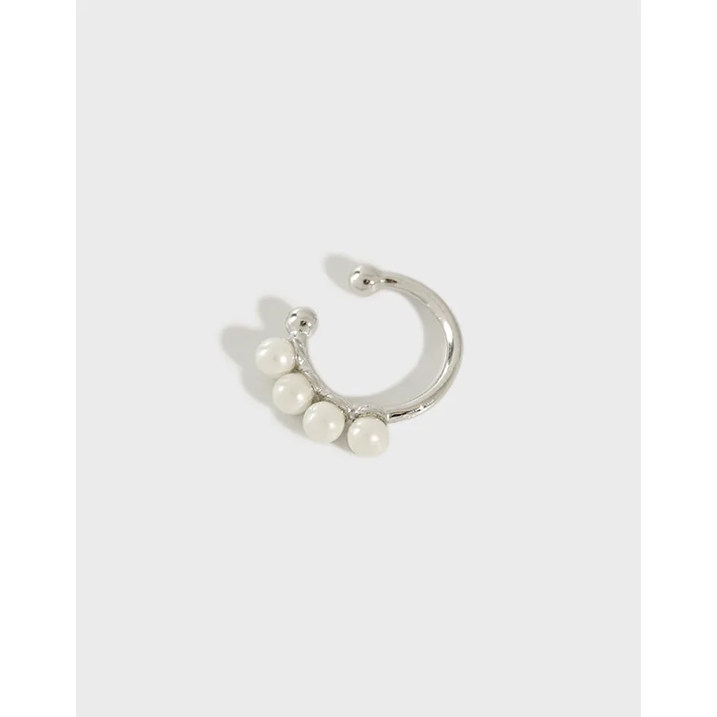 

Корейский стиль S925 Стерлинговое Серебро, модная индивидуальная стильная оболочка, зажим для ушей, женское серебряное Ювелирное Украшение