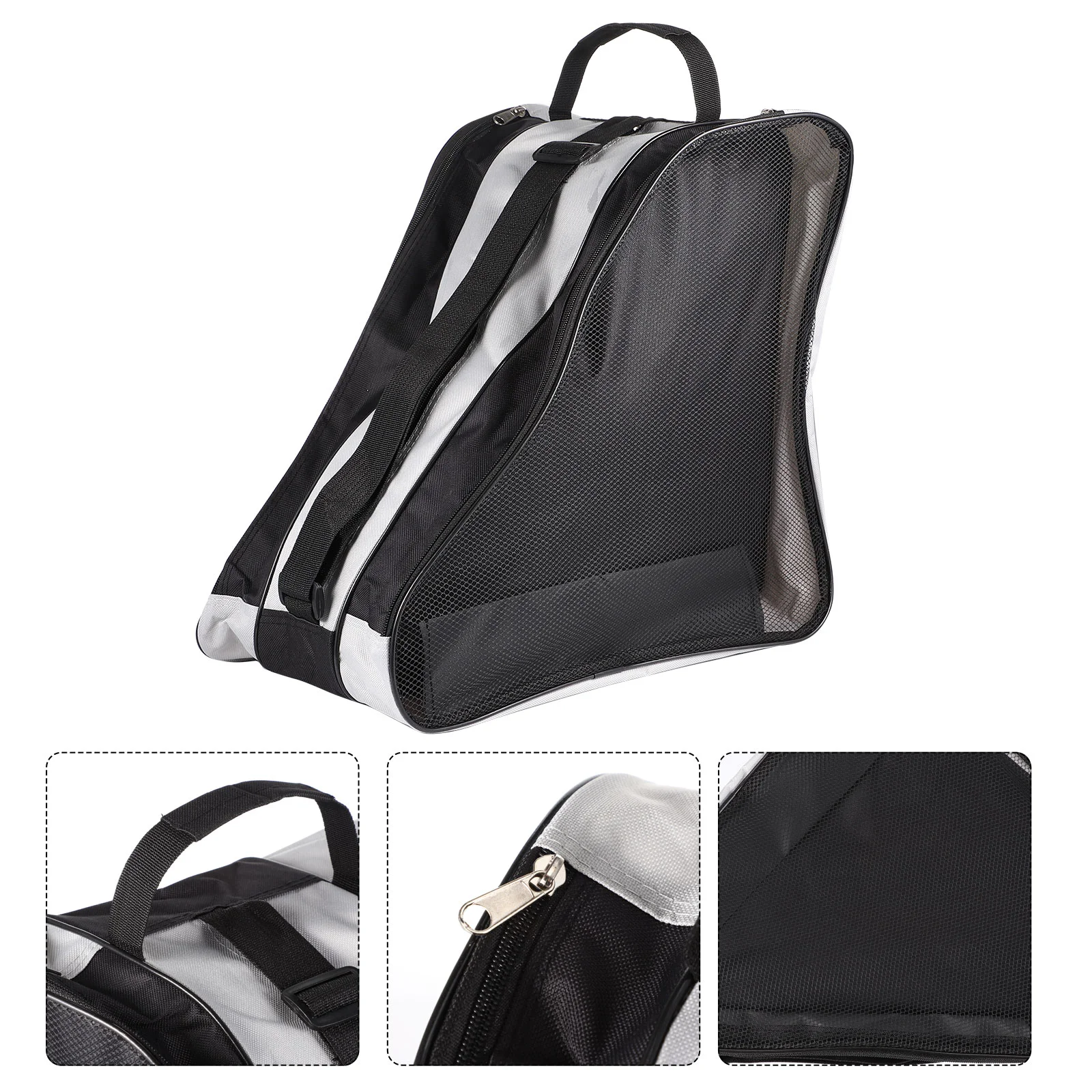 

1 шт. простая роликовая сумка, треугольная роликовая сумка, сумка-тоут (черная)