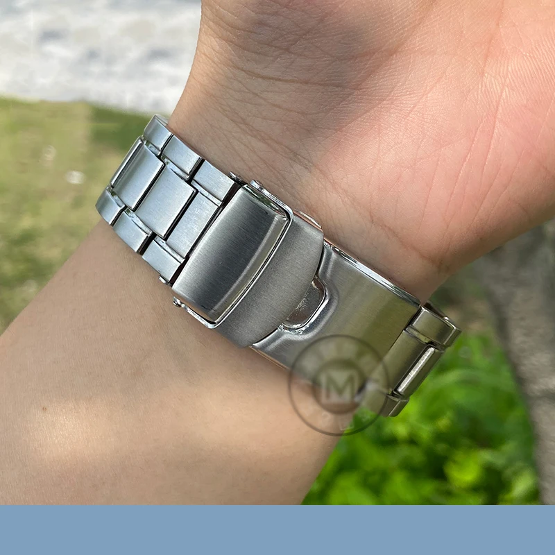 Ремешок из нержавеющей стали 316L для часов Seiko Abalone однотонный браслет дайвинга