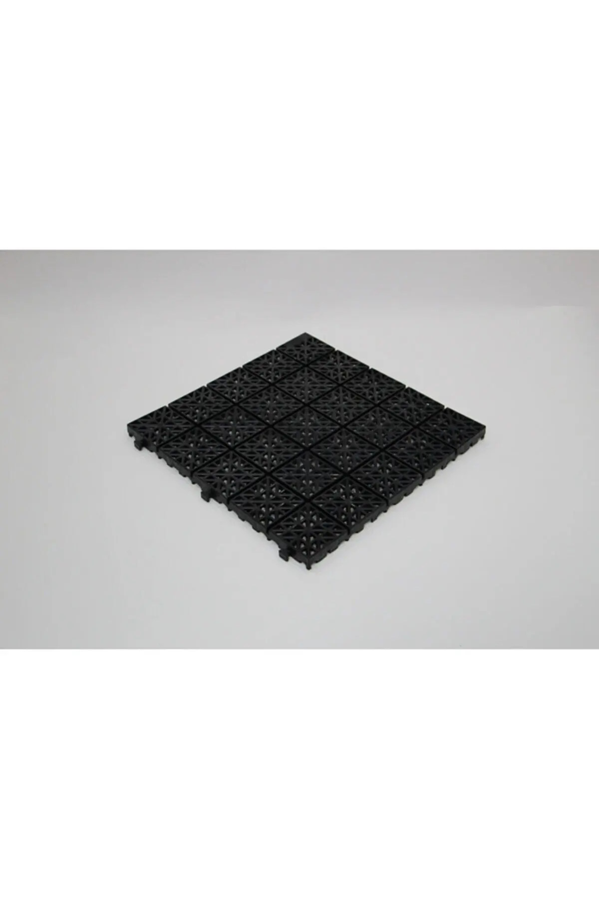 

Black, Square Patterned Orthopedic Plastic Floor Tile Flooring Floor Grid 33x33 1 M2 (9 Pieces)