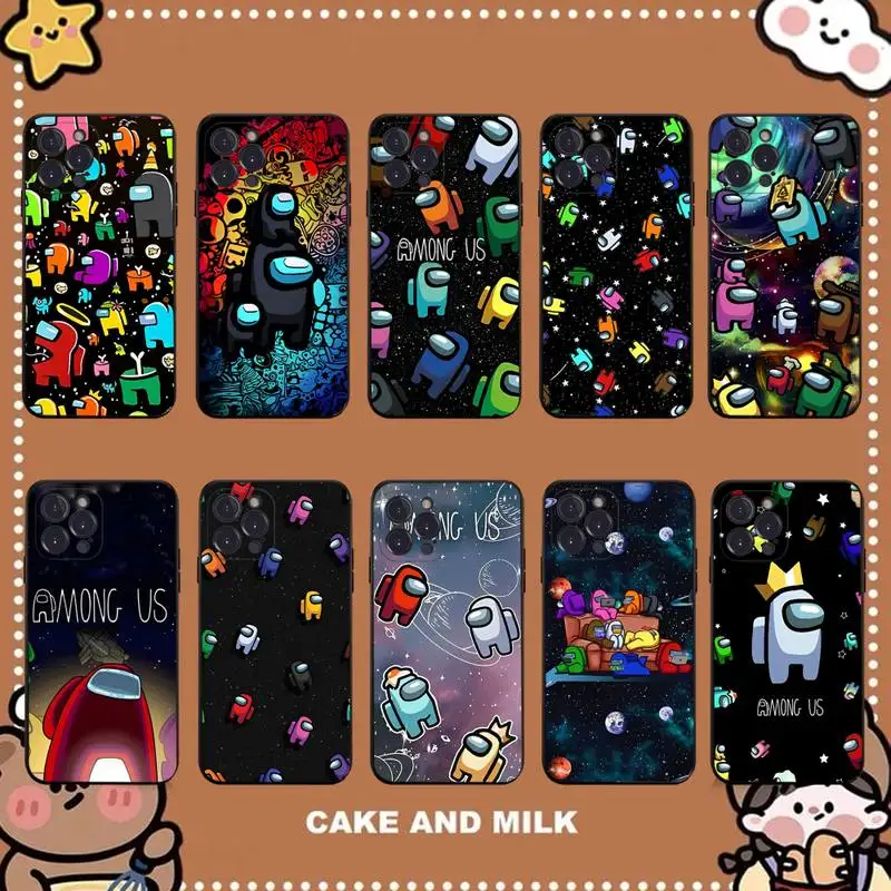 

Cartoon Game A-Among We Phone Case for iPhone 11 12 13 mini pro XS MAX 8 7 6 6S Plus X 5S SE 2020 XR case