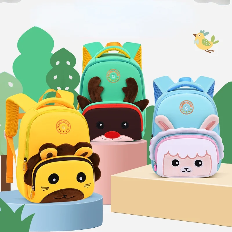 New Kids Cute Cartoon Rabbit Sheep Small Schoolbags In Kindergarten Children Light Breathable Anti Lost Backpacks for Girls Boys