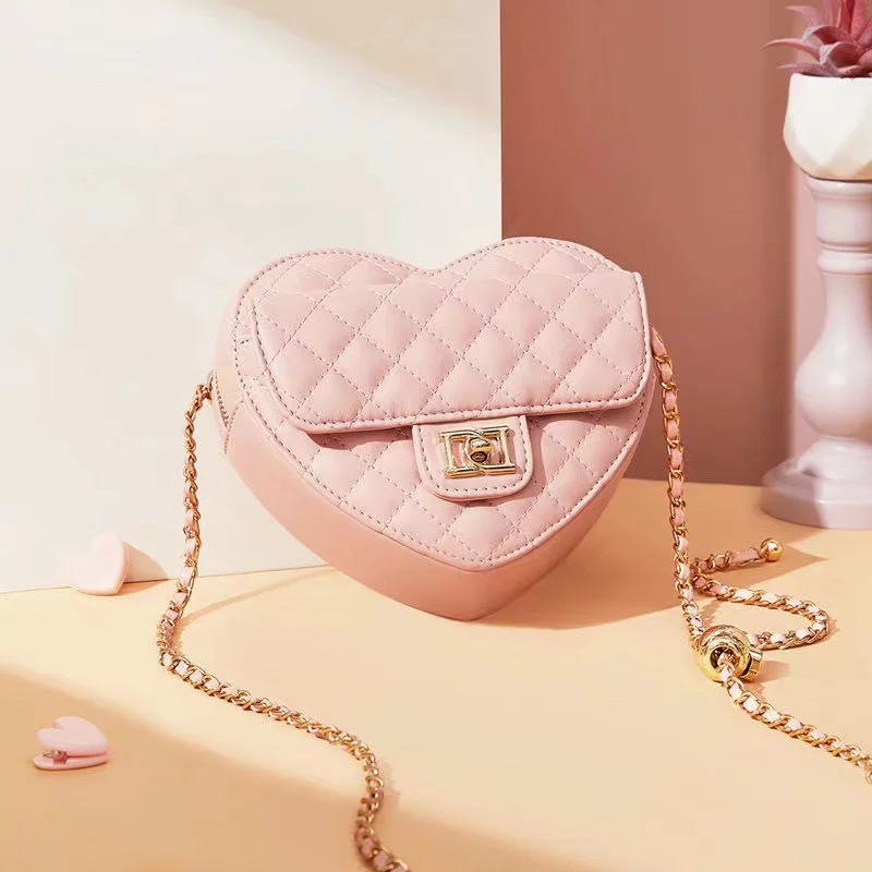 

Women's Bag 2022 New Light Luxury Niche with Texture Soft Leather Love Bag Rhombus Chain Shoulder Crossbody Small Bag