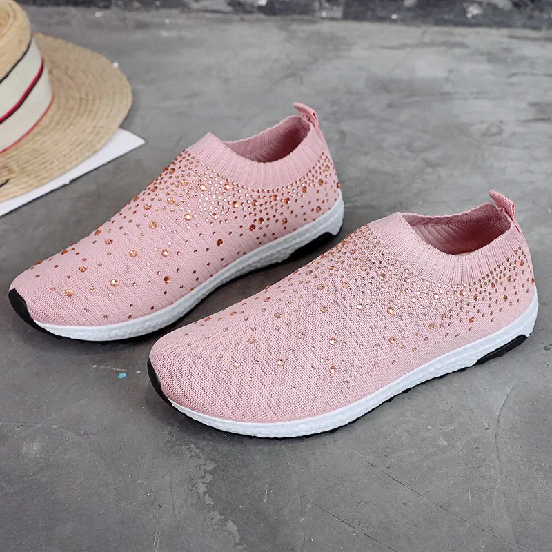 

Fashion Sneakers Women Flats Mesh Sneakers Women Casual Shoes Slip on Sock Trainers Ladies Shoes Flats Zapatos De Mujer