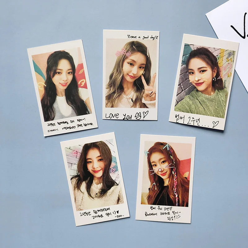 

5pcs/set Kpop ITZY LOMO Cards for fans collection New arrivals K-pop ITZY Photo Cards