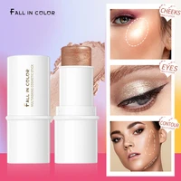 multifunctional makeup stick lipstick face blush highlight contour stick 3 in 1 bronzer pearlescent shimmer powder face brighten