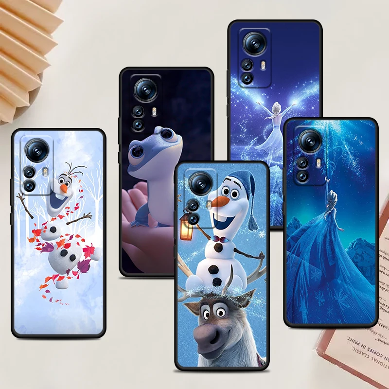 

Frozen Princess Snow For Xiaomi Mi 13 12 Lite 12T Pro 12X 12S 11 11T 11i 10T 10 9 Ultra 5G Black Phone Case Cover