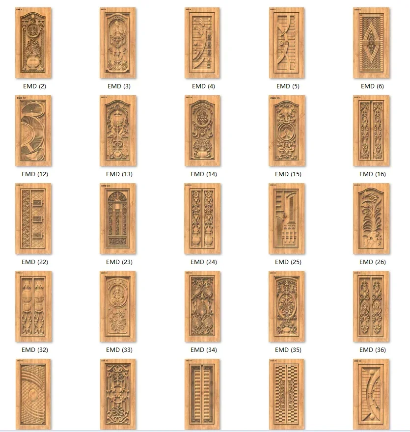 100 шт. Рельефная конструкция двери с тиснением 3D Дверь с ЧПУ 3D рельефная конструкция для фрезерного станка с ЧПУ ArtCAM Aspire STL ART RLT Формат