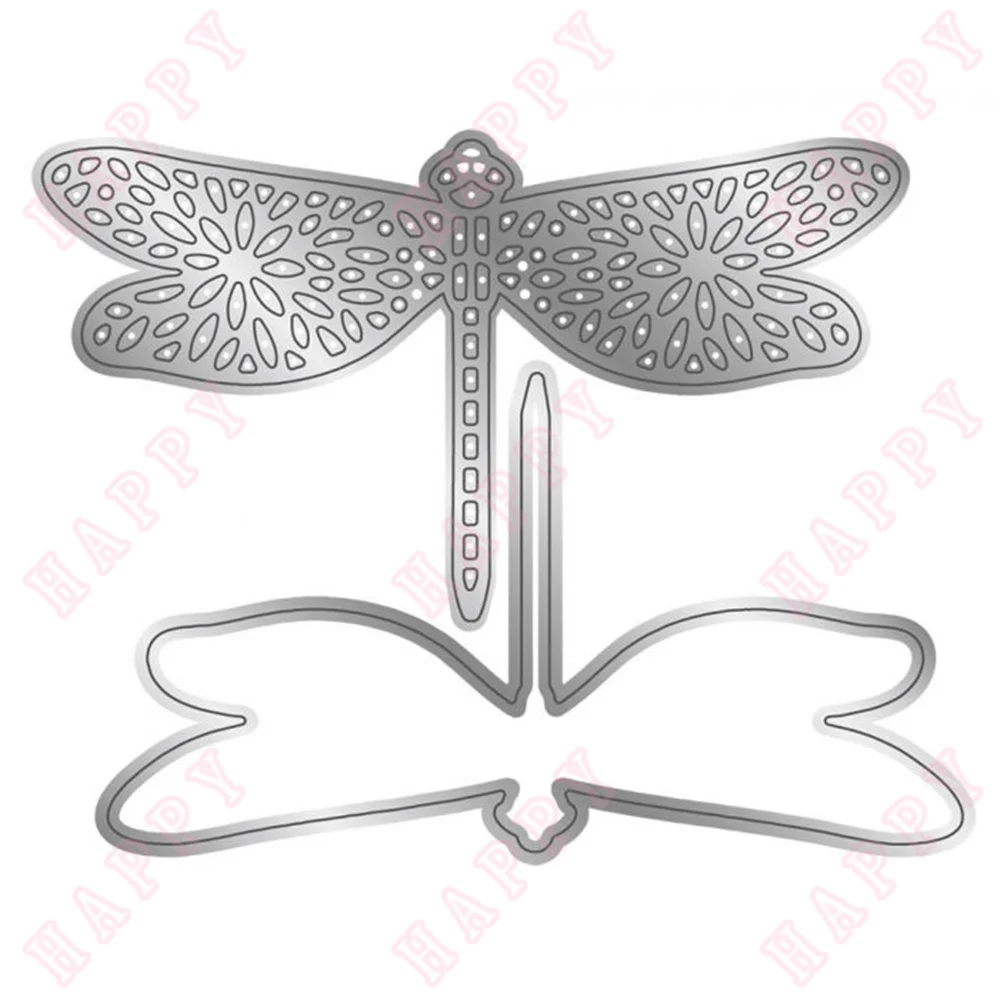 

Arrival Hot New Dainty Dragonfly Metal Cutting Die Scrapbook Diary Diy Decoration Embossing Template Greeting Card Handmade 2022